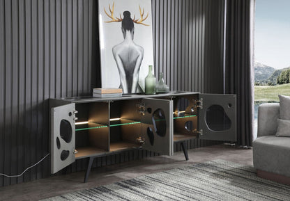 Modrest Fontana Modern Grey Buffet
