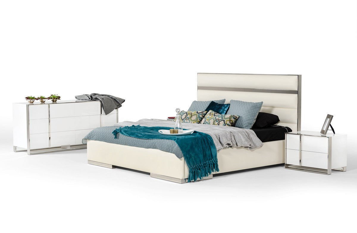 Nova Domus Francois Modern White Bedroom Set