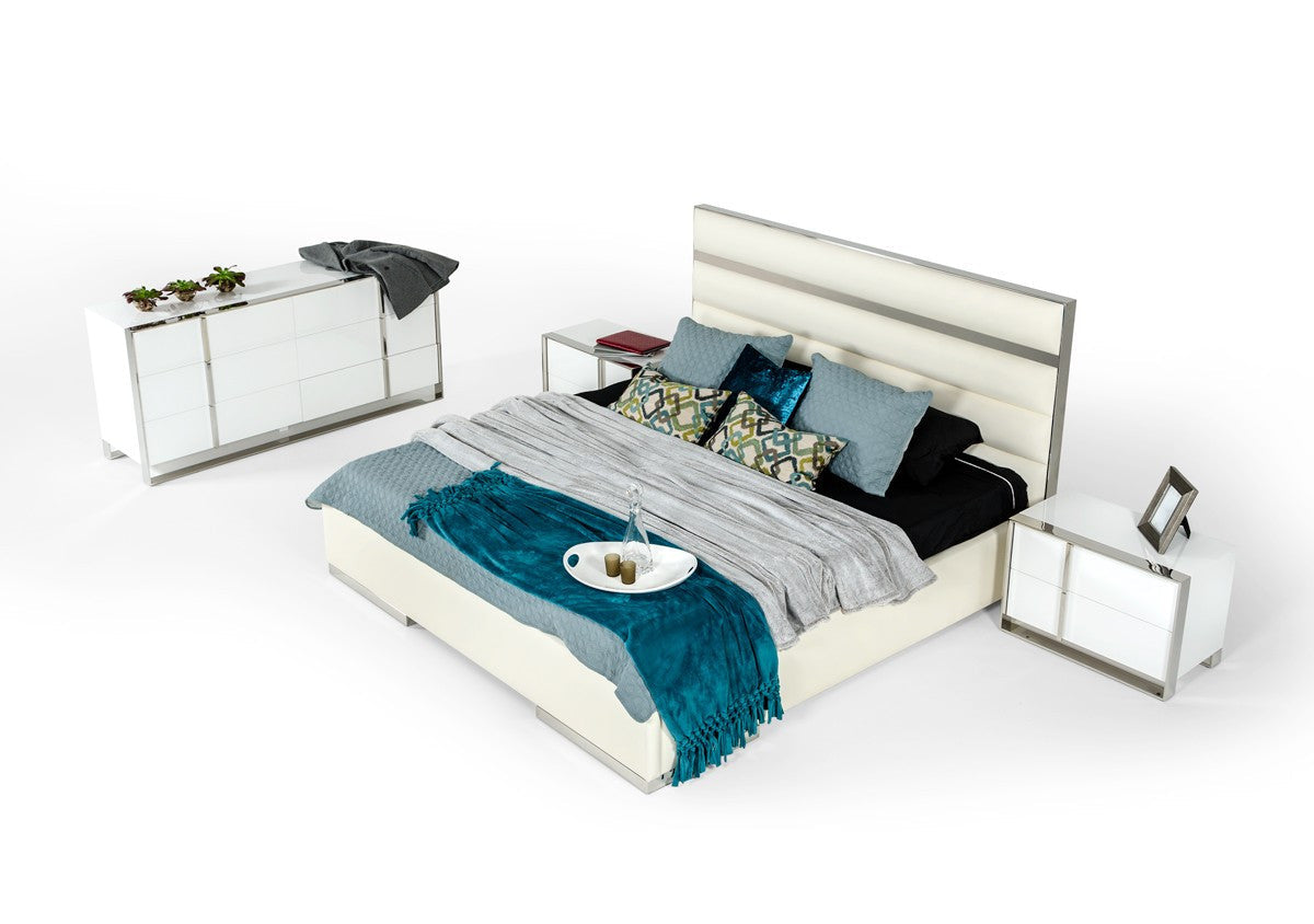 Nova Domus Francois Modern White Bedroom Set