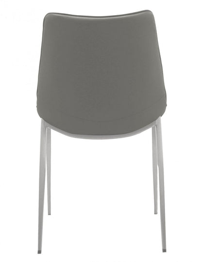 Modrest Frasier - Modern Grey Eco-Leather Dining Chair (Set of 2)
