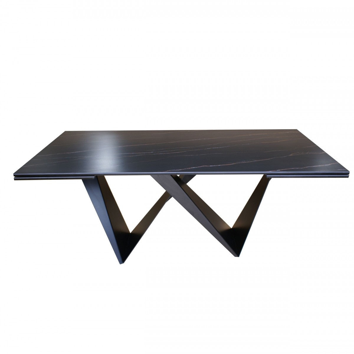 Modrest Fritz Modern Black Ceramic Dining Table
