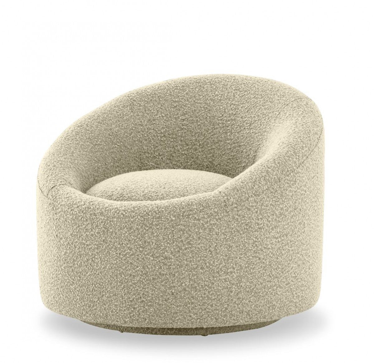Modrest Frontier - Glam Beige Fabric Accent Chair
