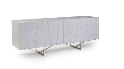 Modrest Chrysler Modern White High Gloss Buffet