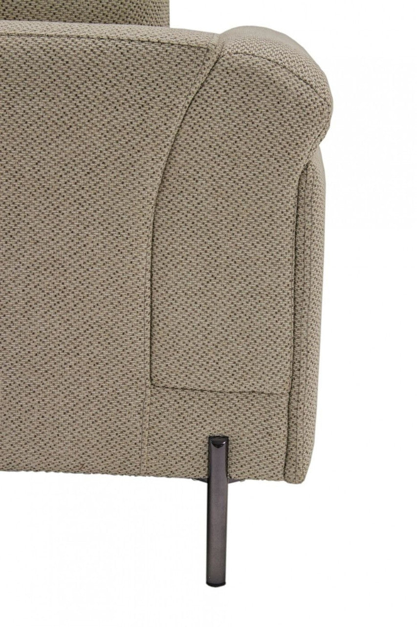 Divani Casa Hello Modern Beige Fabric Sofa