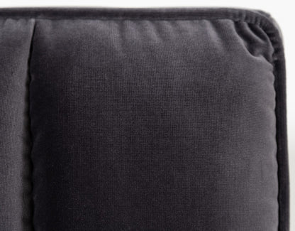 Modrest Hemlock Modern Dark Grey Velvet Bed