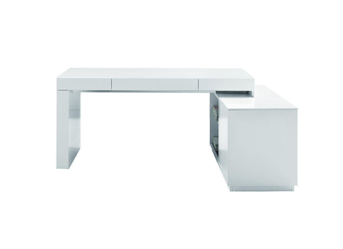 Modrest Soul - Modern Contemporary Office Desk with Attached Cabinet