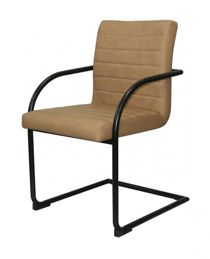 Modrest Ivey Modern Tan Dining Chair (Set of 2)