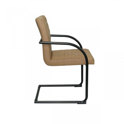 Modrest Ivey Modern Tan Dining Chair (Set of 2)