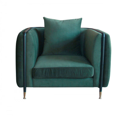 Divani Casa Jebel Modern Dark Green Jade Accent Chair