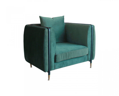 Divani Casa Jebel Modern Dark Green Jade Accent Chair