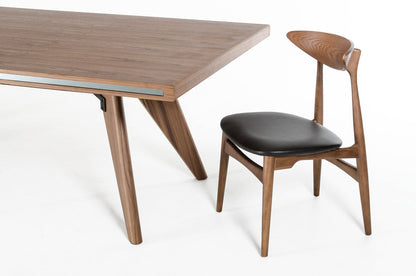 Modrest Kennedy Modern Walnut Dining Table