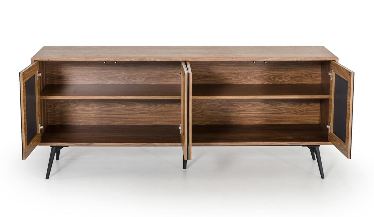 Modrest Kennedy Modern Walnut Buffet
