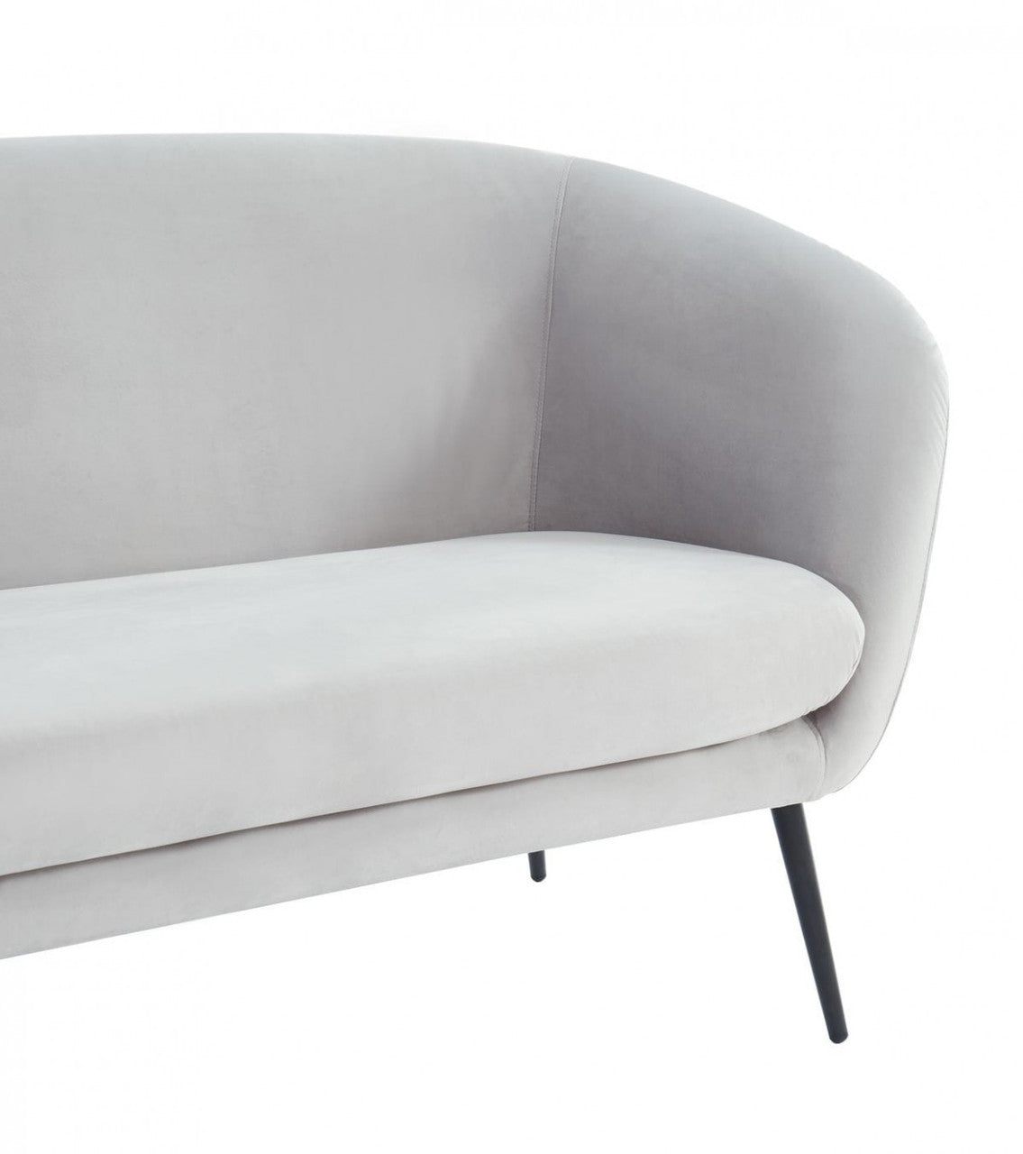 Divani Casa Koeing Modern Light Grey Fabric Sofa