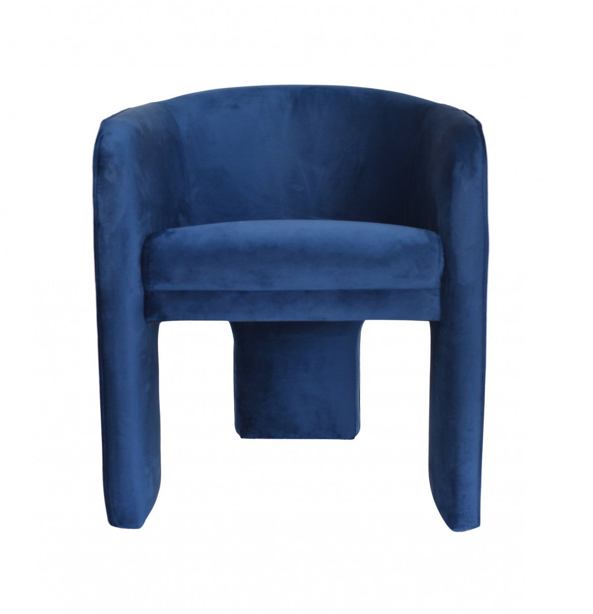 Modrest Kyle - Modern Blue Velvet Accent Chair