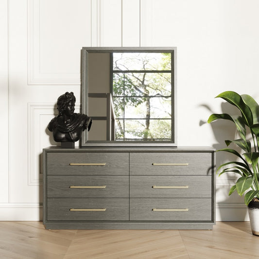 Modrest Manhattan- Contemporary Grey and Gold Dresser