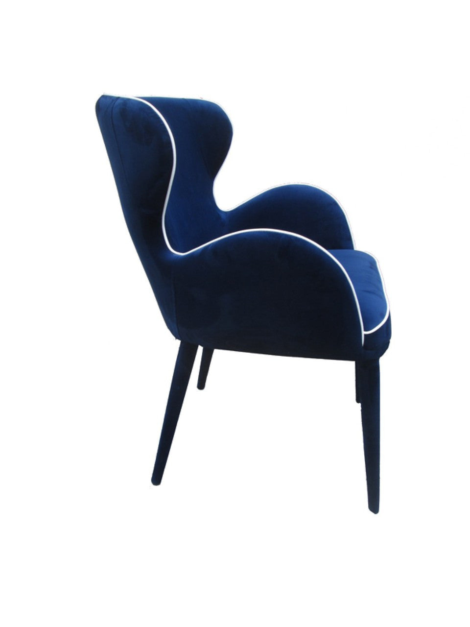 Modrest Tigard Modern Blue Fabric Dining Chair