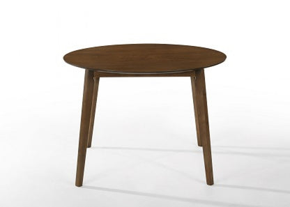 Modrest Castiano Modern Walnut Round Dining Table