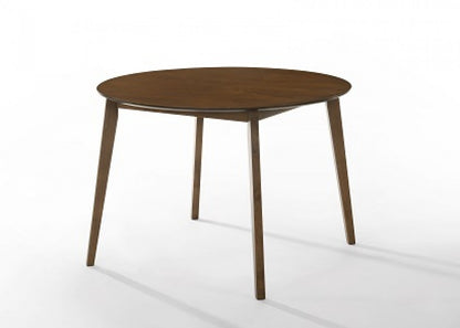 Modrest Castiano Modern Walnut Round Dining Table