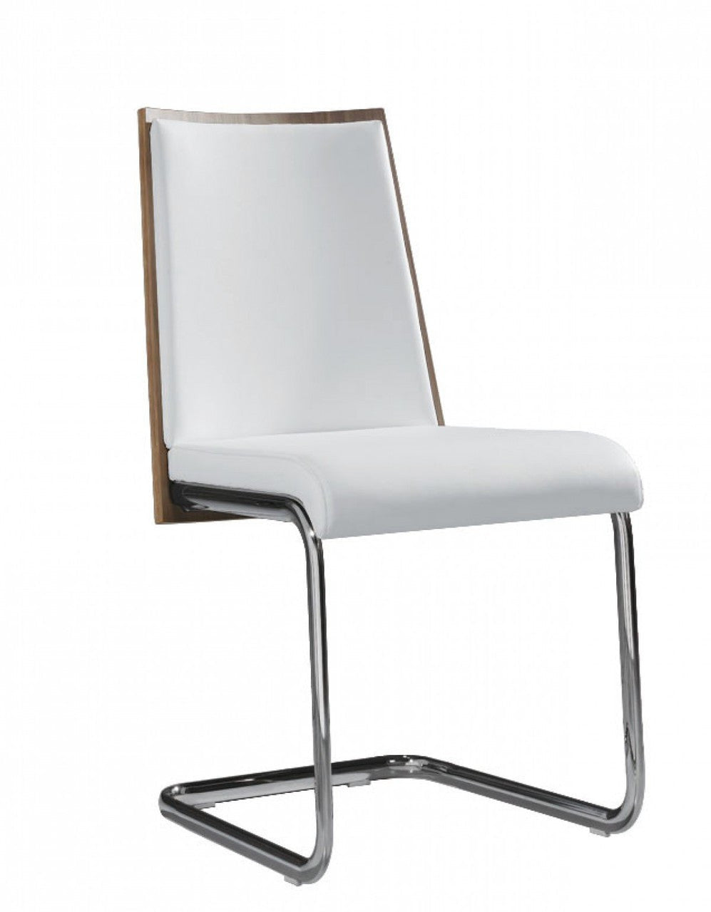 Morgan - Modern White & Walnut Dining Chair (Set of 2)