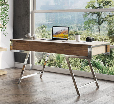 Modrest Dessart - Modern Walnut Veneer Desk