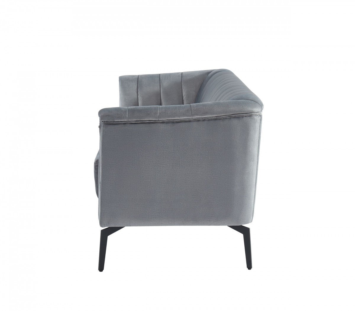 Divani Casa Patton Modern Grey Fabric Sofa