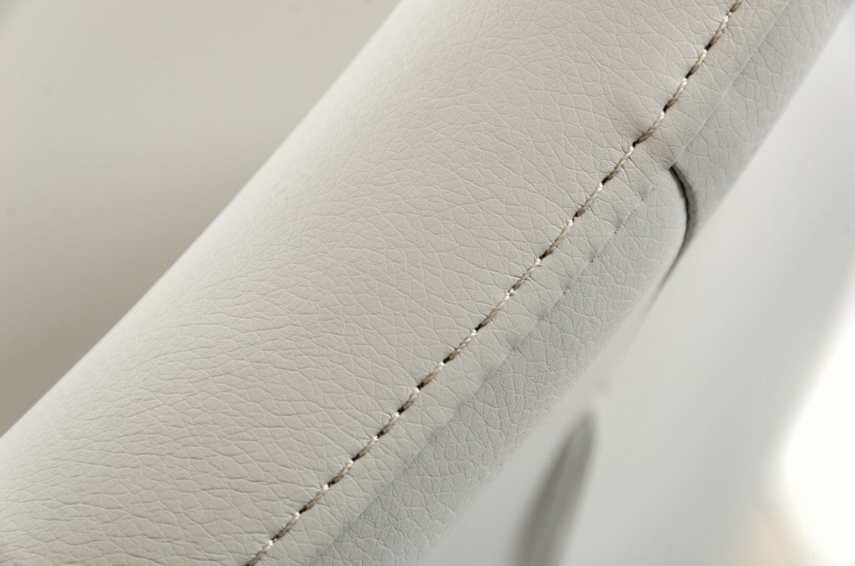 Penn - Modern Light Grey Leatherette Dining Chair (Set of 2)