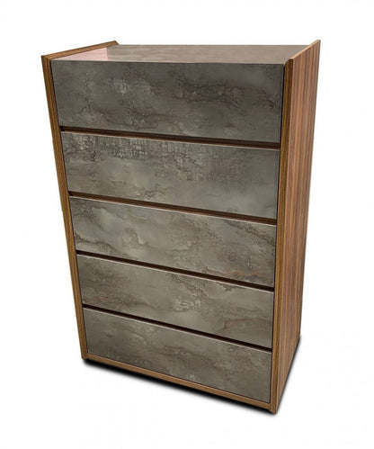 Nova Domus Rado Modern Walnut & Stucco Chest