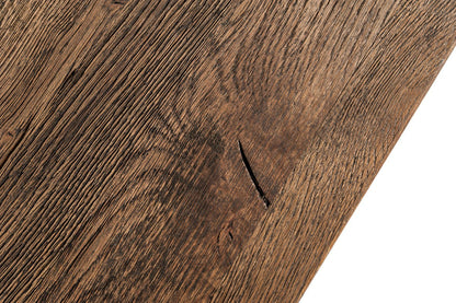 Modrest Renzo Modern Oak & Concrete Coffee Table – Sleek Industrial Living Room Accent