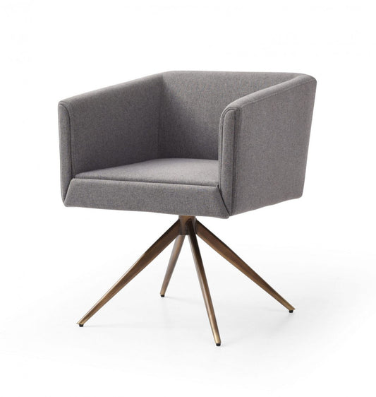 Modrest Riaglow - Contemporary Dark Grey Fabric Dining Chair