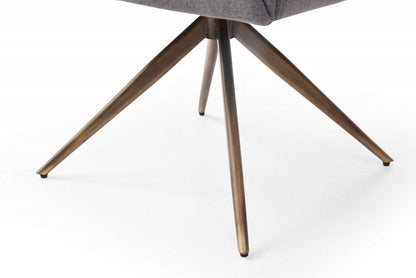 Modrest Riaglow - Contemporary Dark Grey Fabric Dining Chair