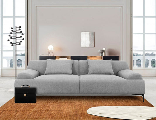 Divani Casa Ronny Modern Grey Sofa