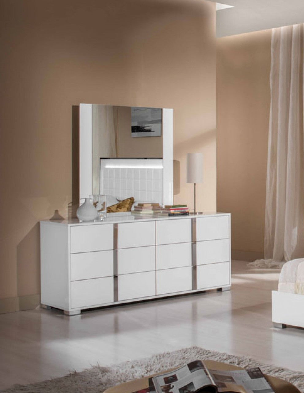 Modrest San Marino Modern White Dresser