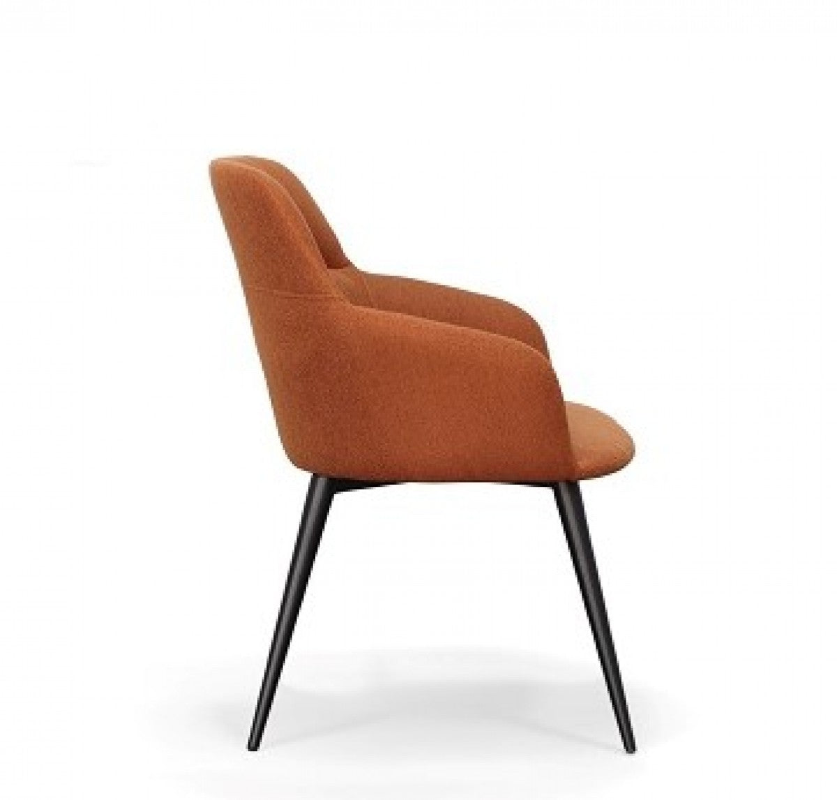 Modrest Scranton - Modern Orange & Black Dining Chair