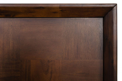 Modrest Shane Modern Acacia & Brass Bed