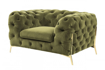 Divani Casa Sheila Transitional Green Fabric Chair
