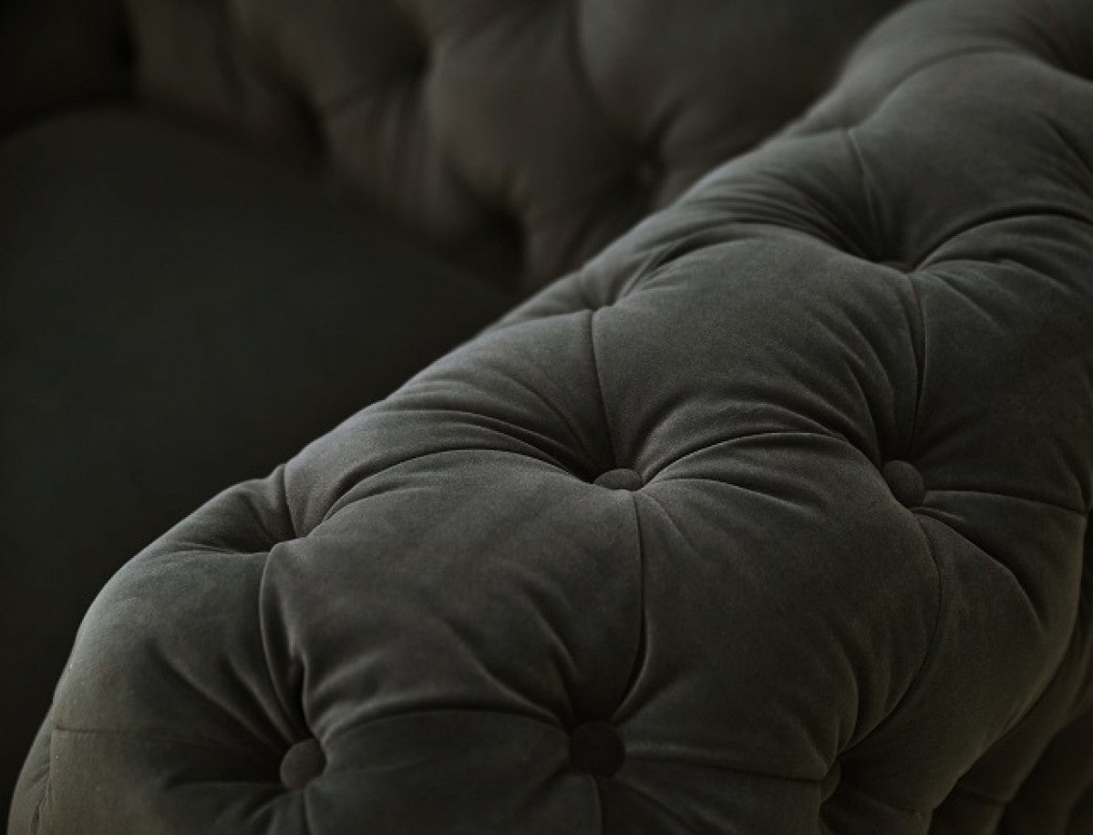 Divani Casa Sheila - Modern Dark Grey Fabric Chair