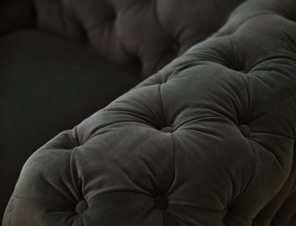 Divani Casa Sheila - Modern Dark Grey Fabric Chair