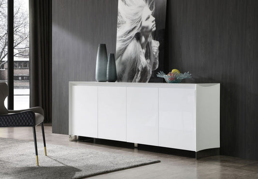 Modrest Siena Modern White High Gloss Buffet