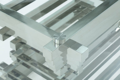 Modrest Crawford Modern Rectangular Glass Dining Table – Sleek Contemporary Dining Room Furniture