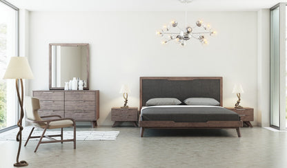 Nova Domus Soria Modern Grey & Walnut Bedroom Set