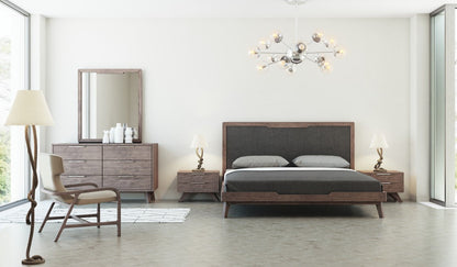 Nova Domus Soria Modern Grey & Walnut Bedroom Set