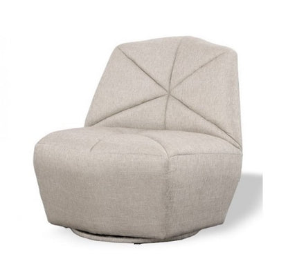 Divani Casa Tomlin - Contemporary Grey Woven Fabric Accent Chair