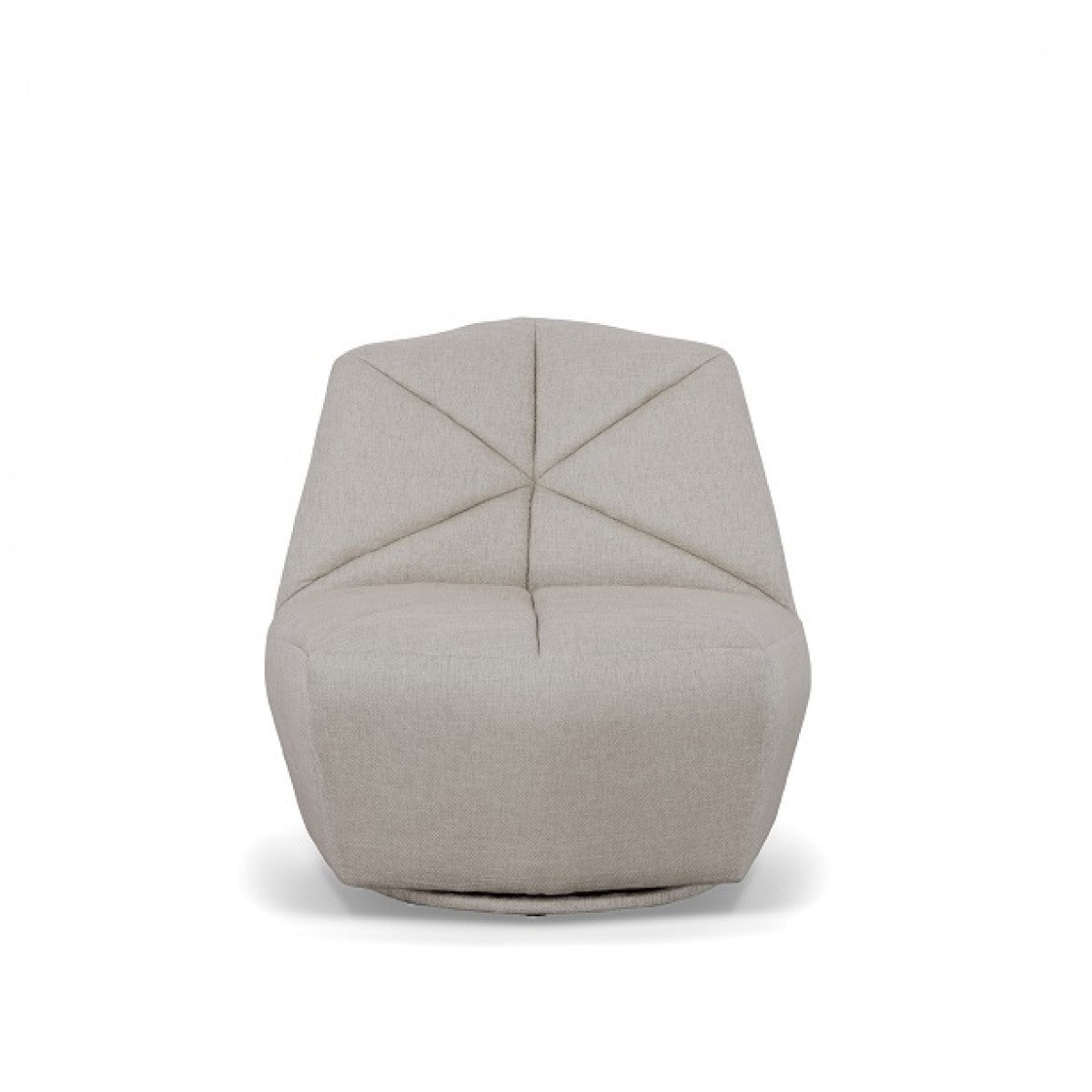 Divani Casa Tomlin - Contemporary Grey Woven Fabric Accent Chair