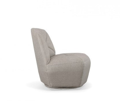 Divani Casa Tomlin - Contemporary Grey Woven Fabric Accent Chair