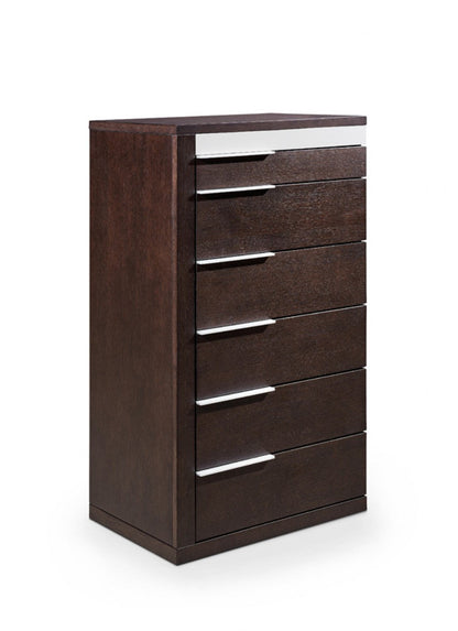 Modrest Torino Modern Brown Oak & Grey Chest