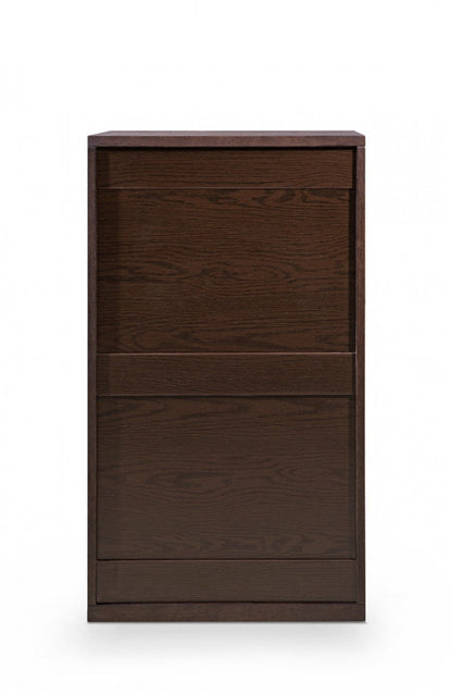 Modrest Torino Modern Brown Oak & Grey Chest