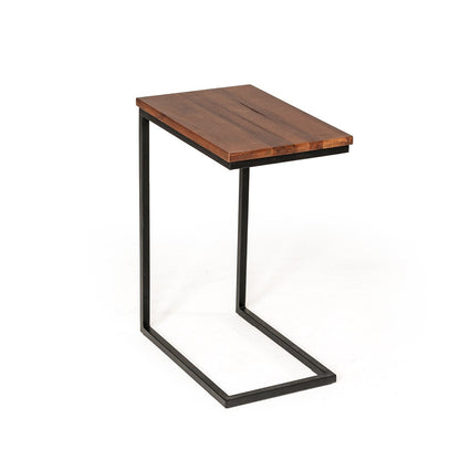 Modrest Turner Modern Aged Oak Side Table – Sleek Contemporary Living Room Accent