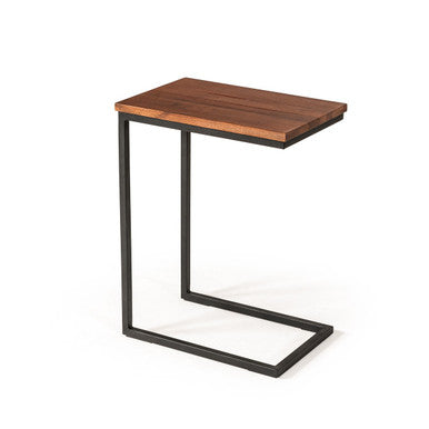 Modrest Turner Modern Aged Oak Side Table – Sleek Contemporary Living Room Accent