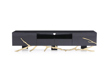 Modrest Legend Modern Black & Gold TV Stand
