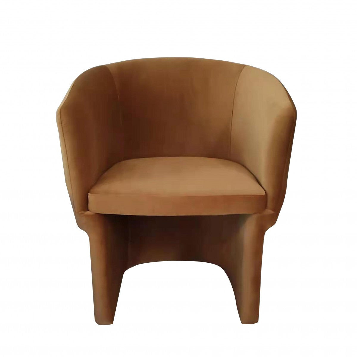 Modrest Vassar - Orange Velvet Dining Chair